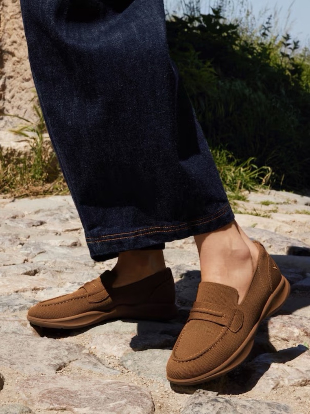 NEW VIVAIA Walker Pro Hybrid Washable Penny Loafers Ivana Carmel Brown 8
